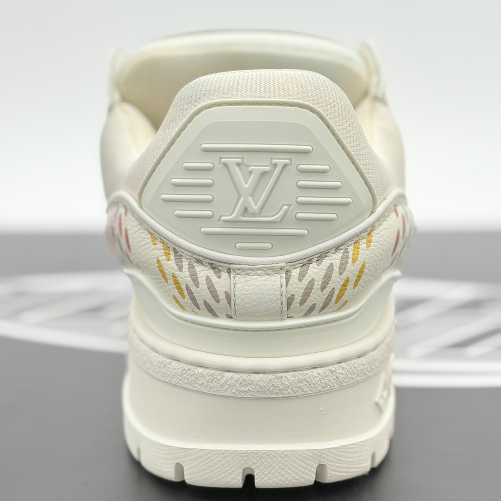 Size 7.5 LV (8.5-9 US) Louis Vuitton Maxi Trainer ' Beige Multicolor ' | CLEAN!