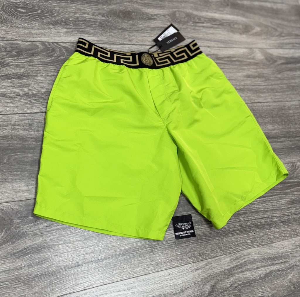 Size 4 - Versace Greca Border Boardshorts ' Green ' | NEW!