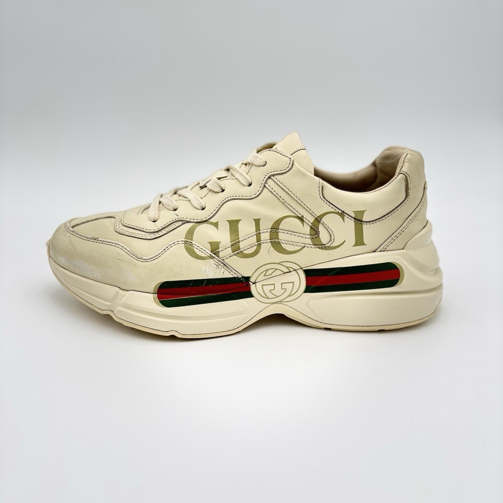 Size 7.5 (8 US) - Gucci Rhyton GG  ' Gucci Logo '