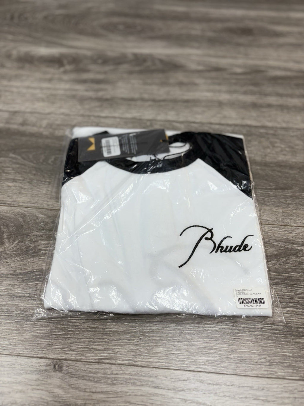 Size Small - Rhude Logo Embroidered Cotton T-Shirt ' Vintage Black ' | NEW!