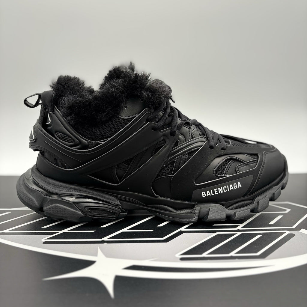 Size 46 (US 13) - Balenciaga Track Faux Fur ‘ Black ' | BRAND NEW!
