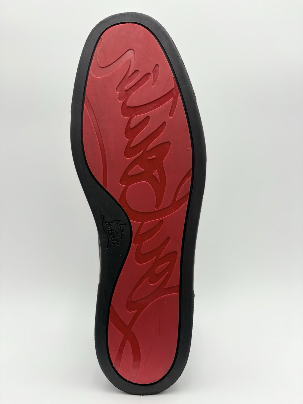 Size 45.5 (12.5 US) Christian Louboutin Rantulow Orlato Flat ' Black ' EXCELLENT