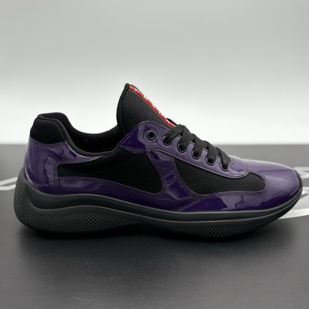 Size 8 UK (9 US) - Prada Americas Cup ' Violet Black ' | SUPER CLEAN!