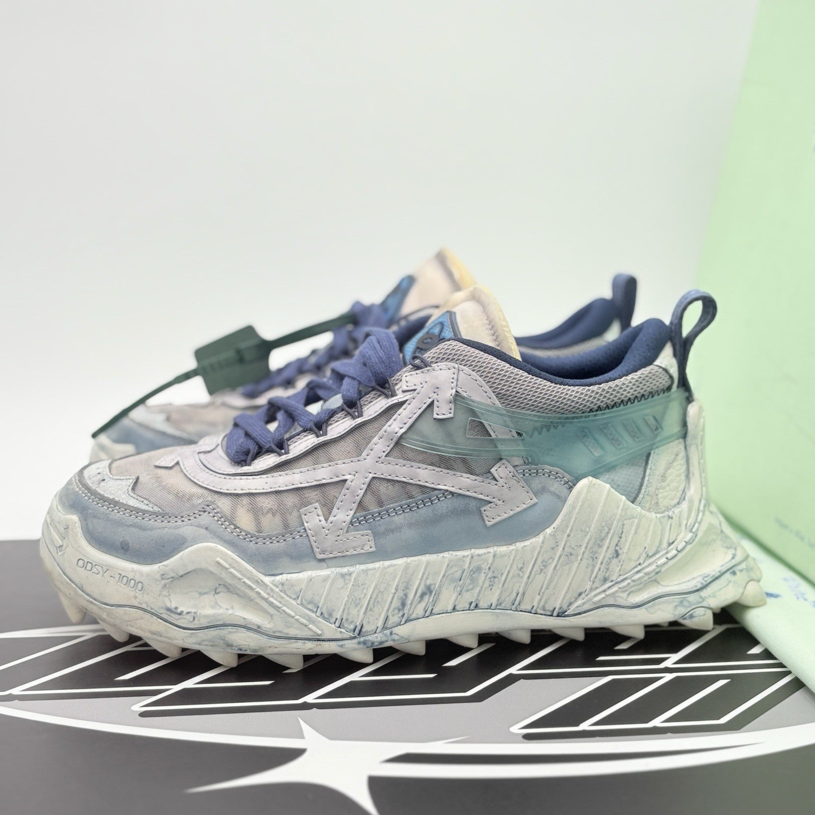 Size 41 (8 US) Off-White ODSY-1000 ' Blue Overdye ' | GREAT CONDITION!