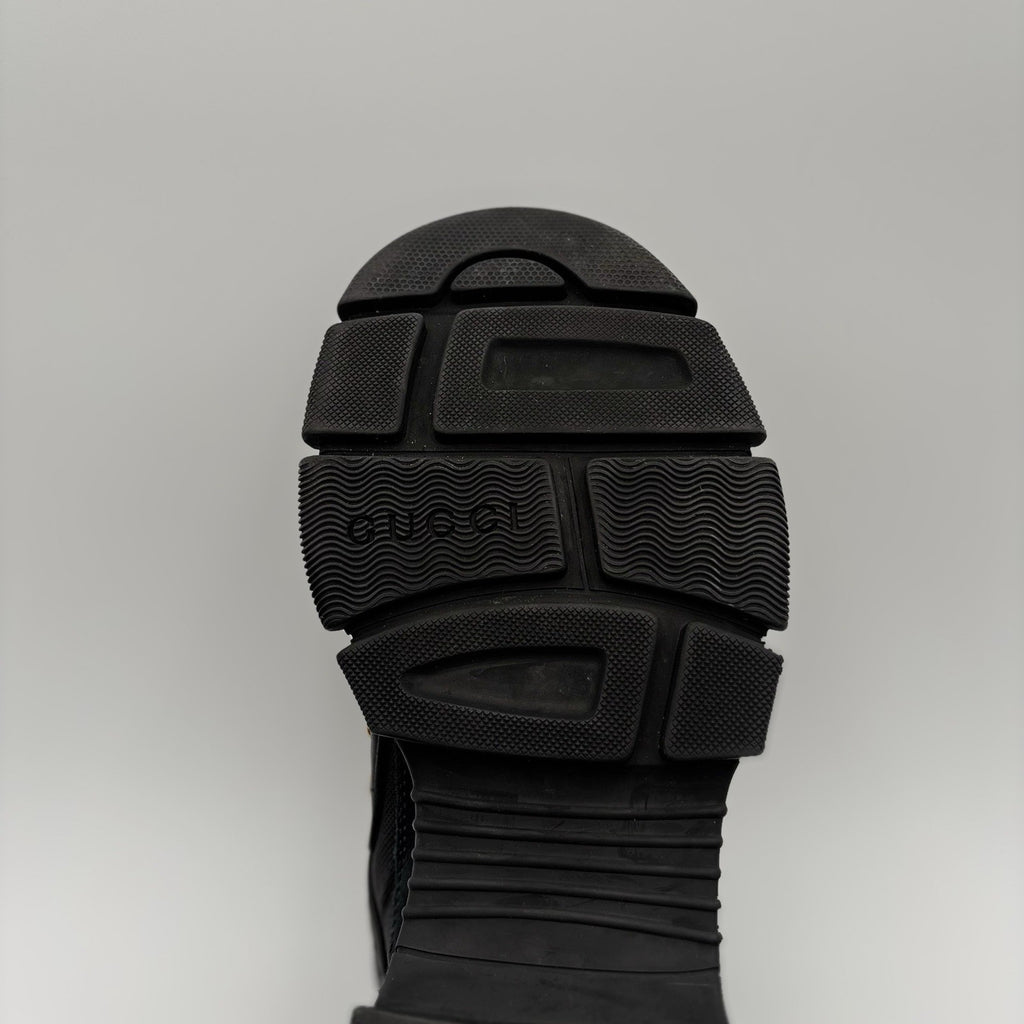 Size 8 G (8.5 US) - Gucci Flashtrek ' SEGA Black Leather ' | GOOD CONDITION!