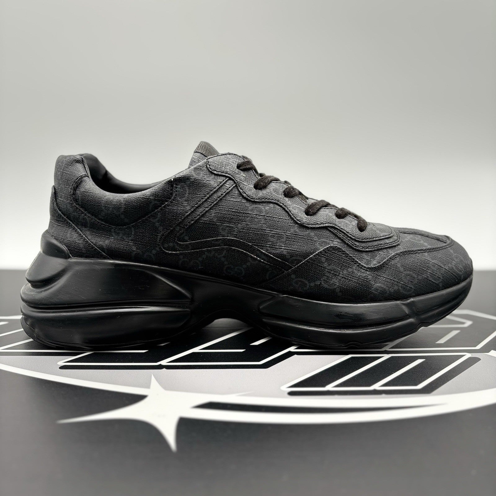 Size 10 G (10.5 US) - Gucci Rhyton ' Monogram Black ' | GREAT CONDITION!