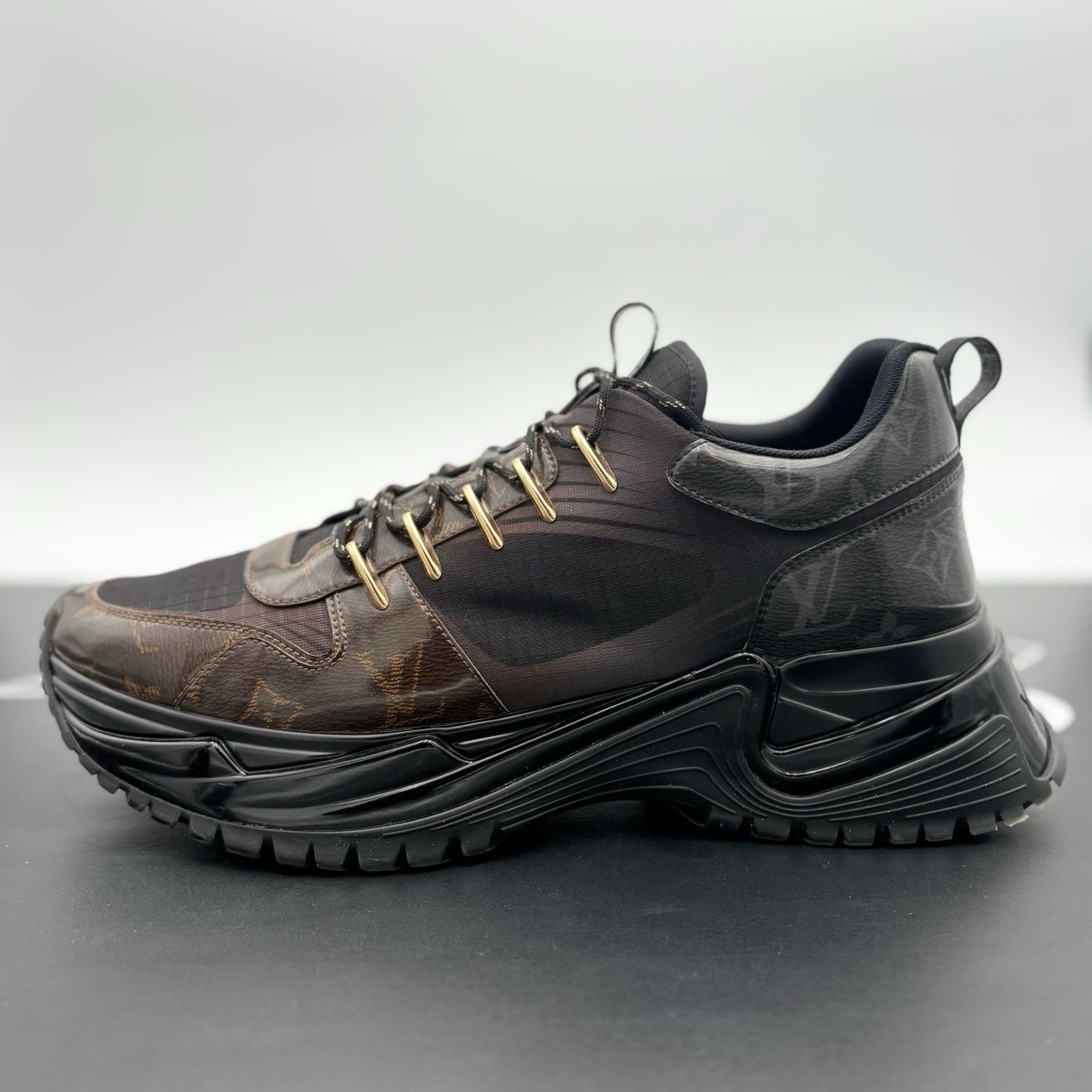 Size 9.5 LV (10.5-11 US) Louis Vuitton Run Away Pulse ' Brown Eclipse ' | CLEAN!