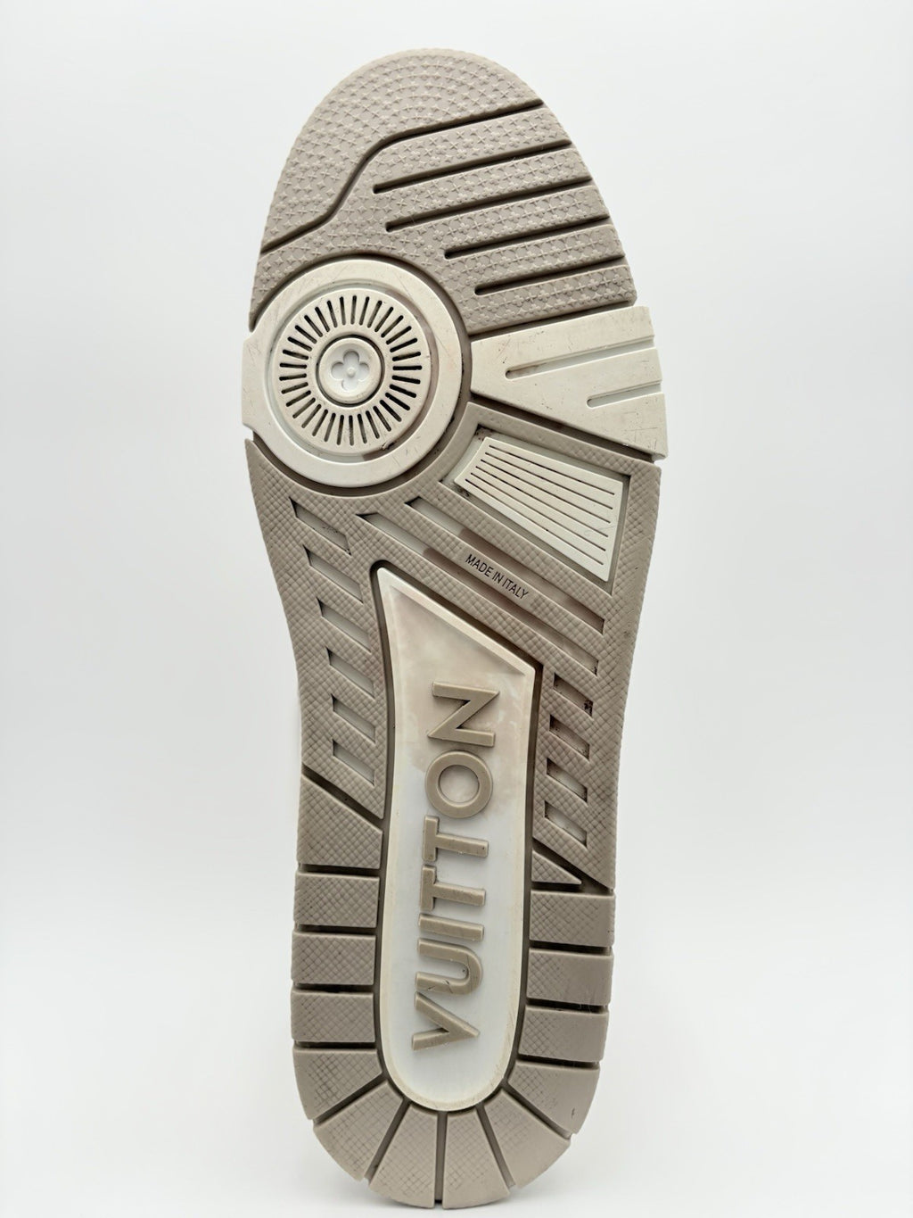 Size 12 LV (13-13.5 US) Louis Vuitton Trainer Strap ' Beige ' | GREAT CONDITION!