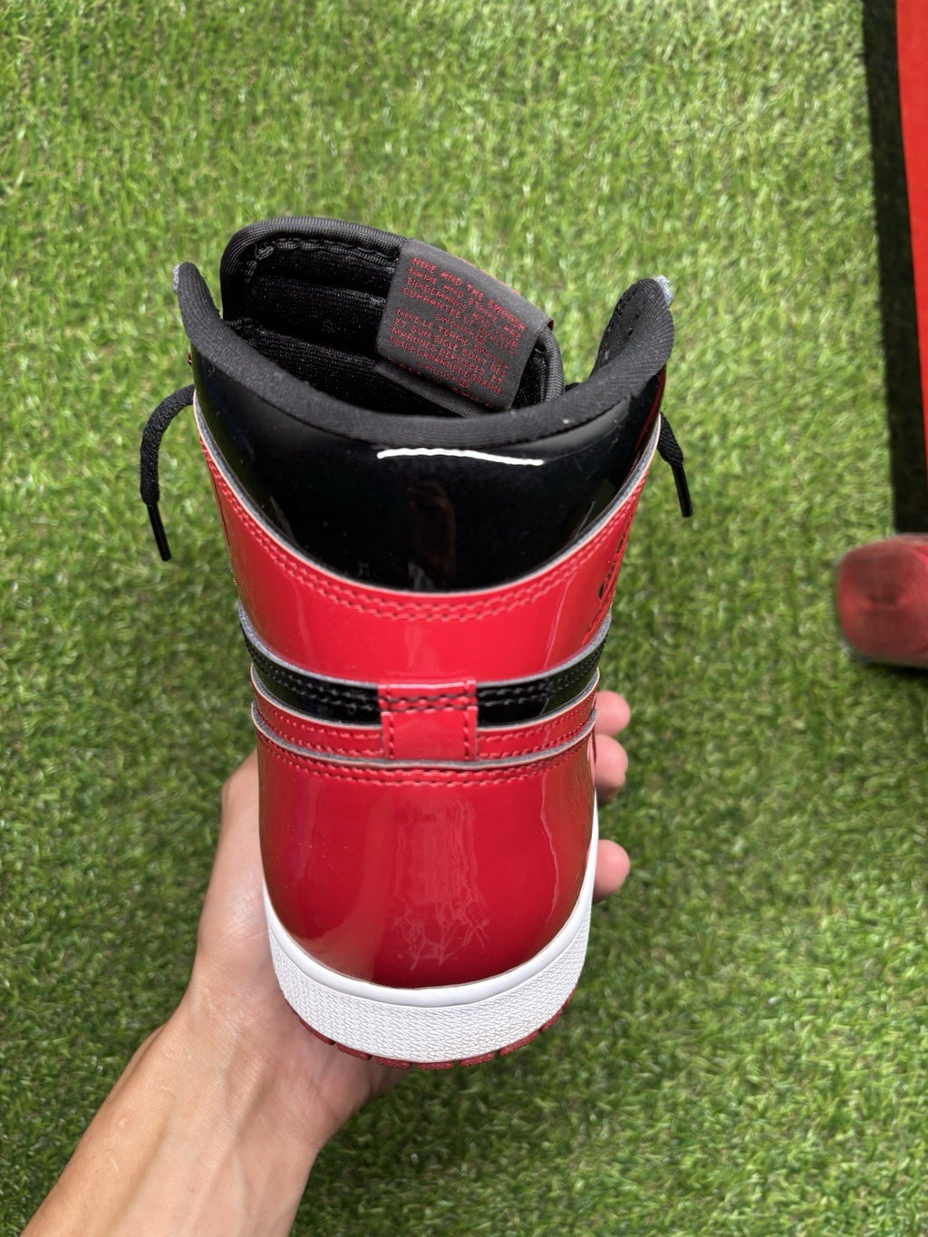 Size 12 - Jordan 1 Retro OG High Patent Bred | SUPER CLEAN!