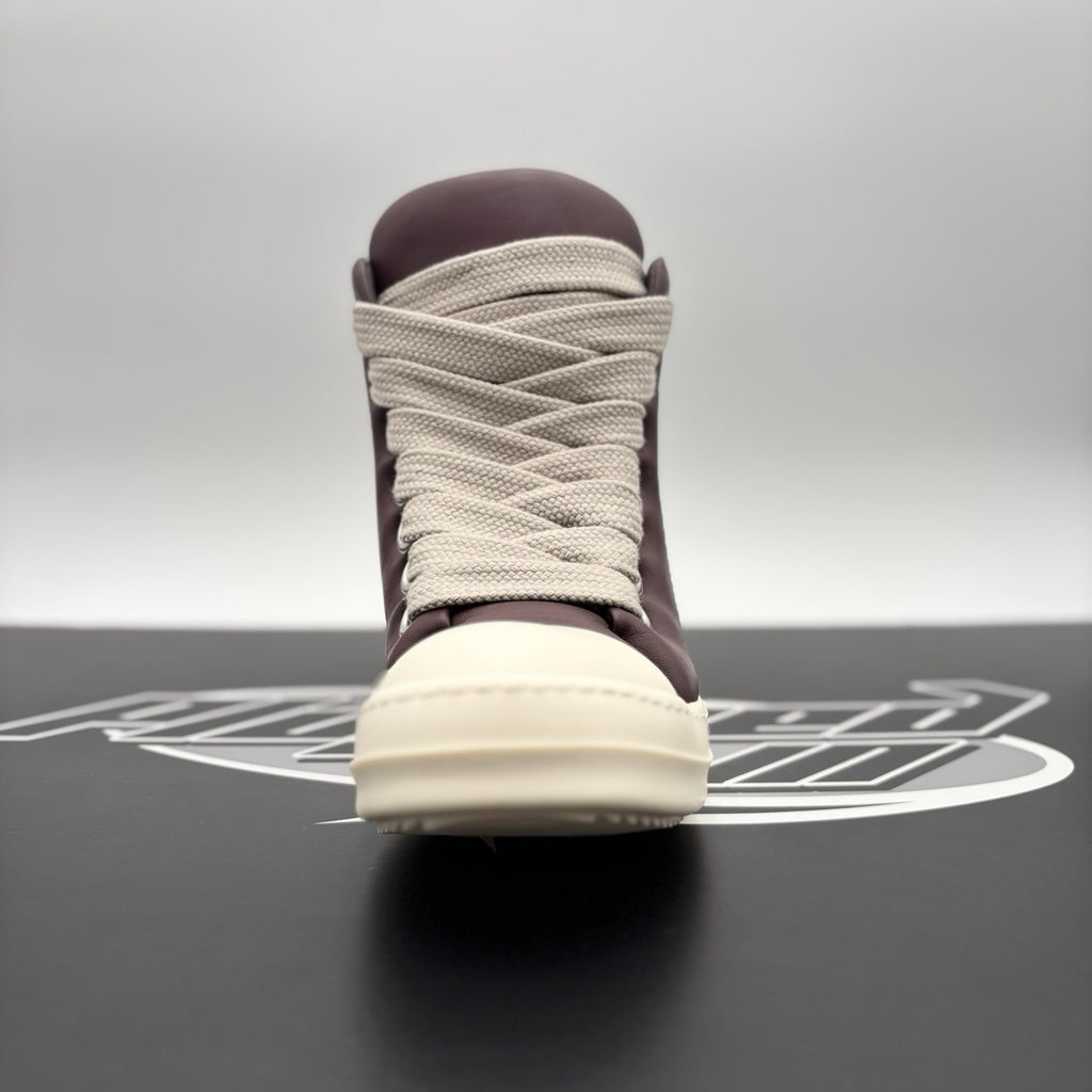 Size 41 (8 US) - Rick Owens Jumbo Lace Padded Ramones ' Amethyst ' | SUPER CLEAN