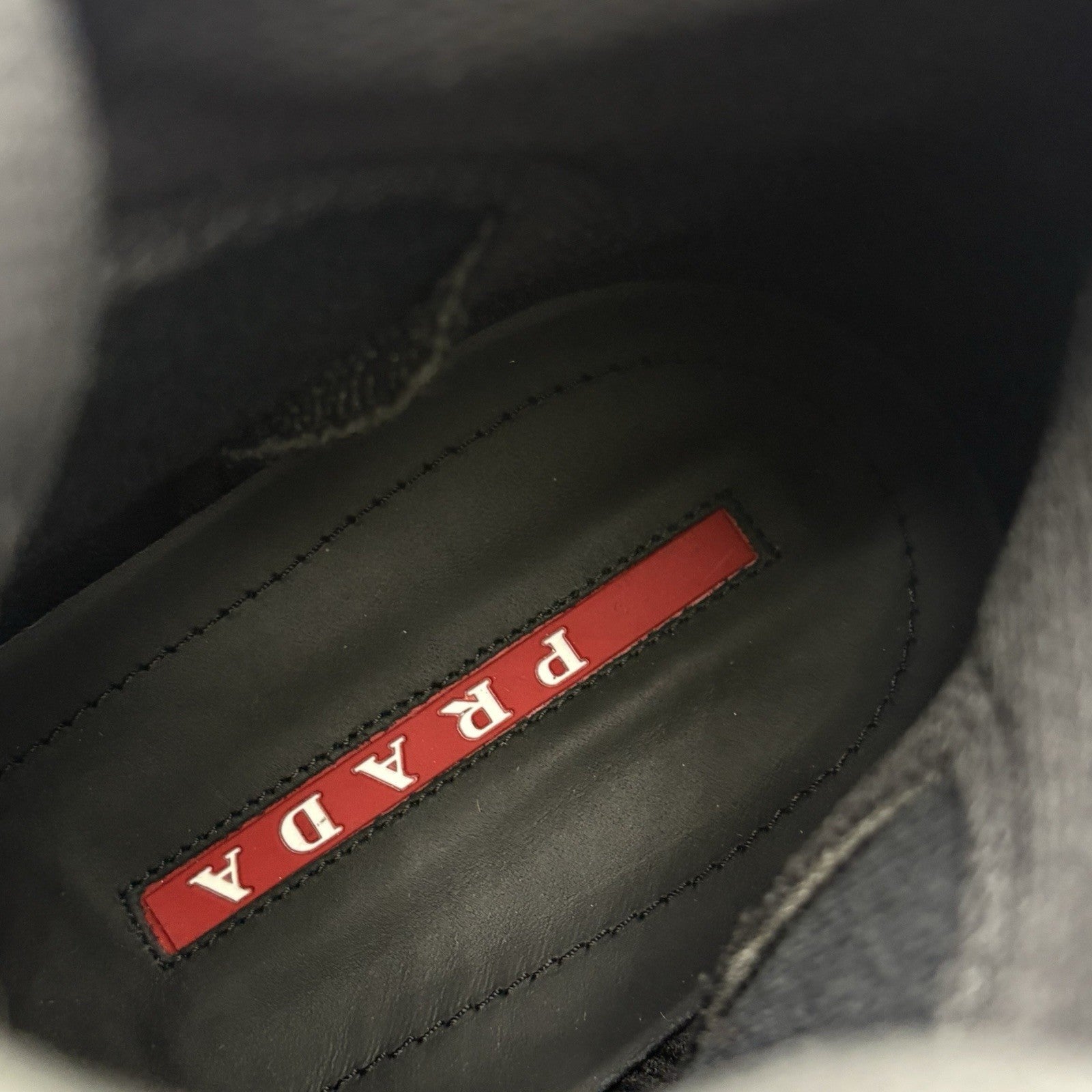 Size 10.5 UK (11.5 US) - Prada Cup High Top ' Black ' | BRAND NEW!