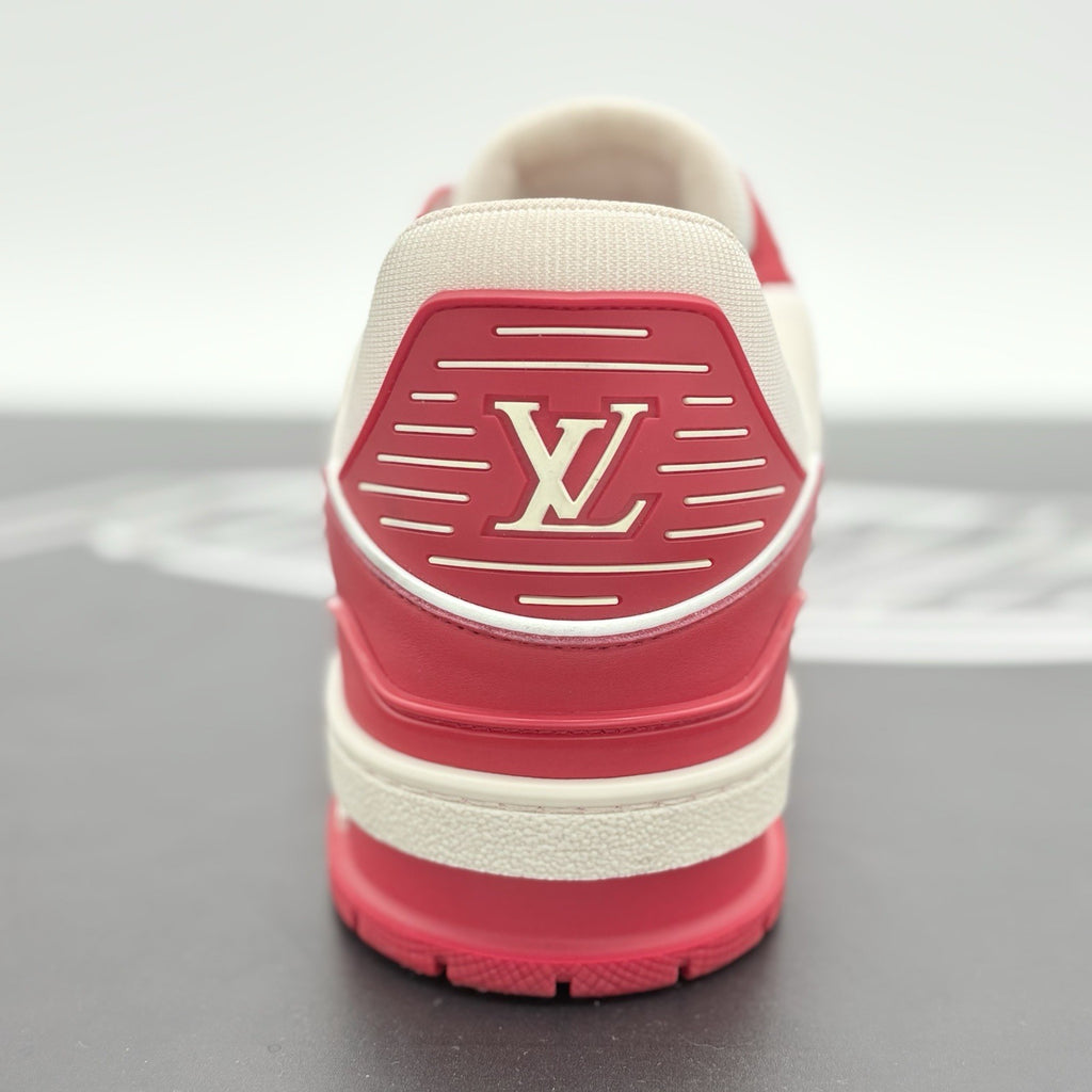 Size 9 LV (10-10.5 US) Louis Vuitton Trainer  ' Red White ' | EXCELLENT COND!