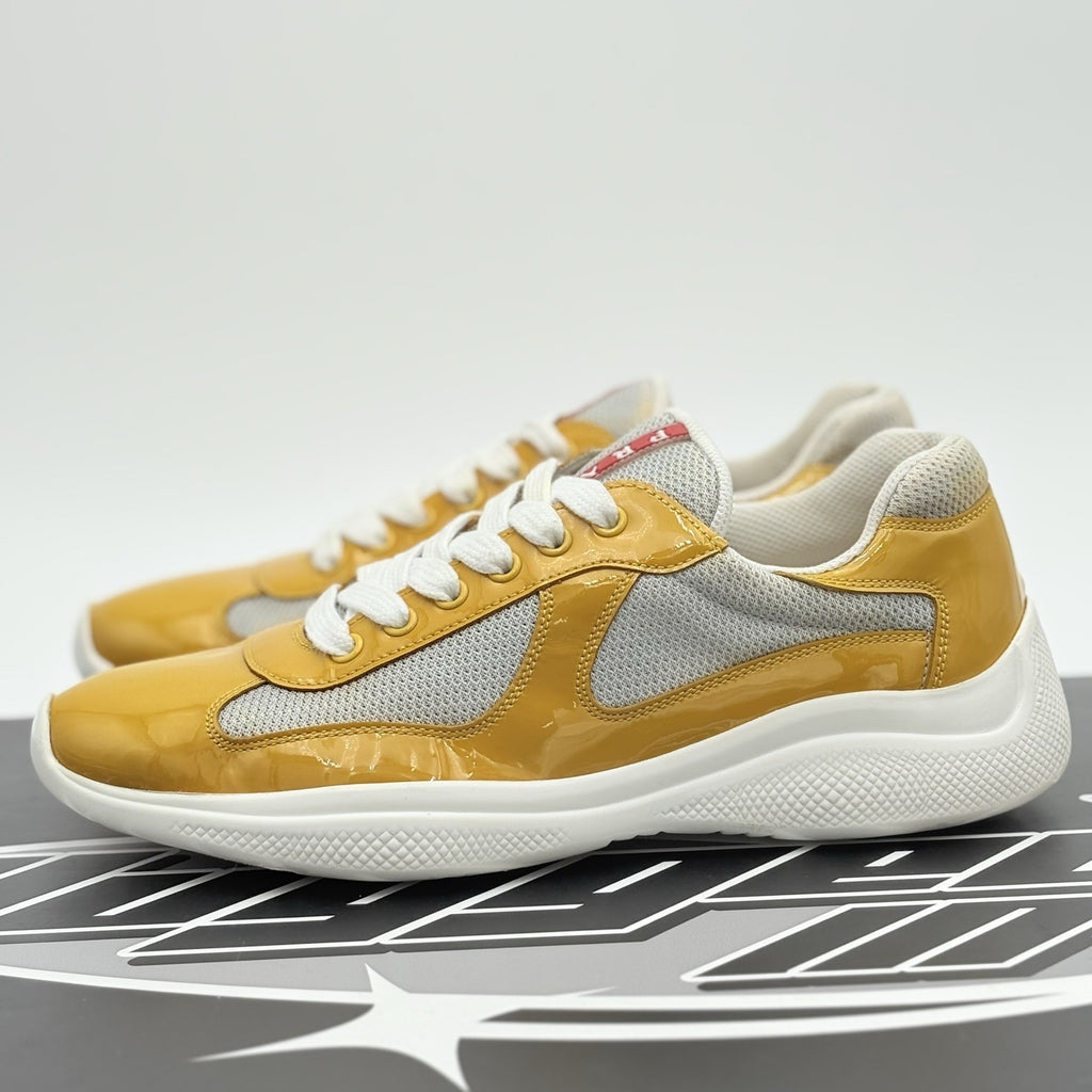 Size 6.5 UK (7.5 US) Prada Americas Cup ' Yellow White '