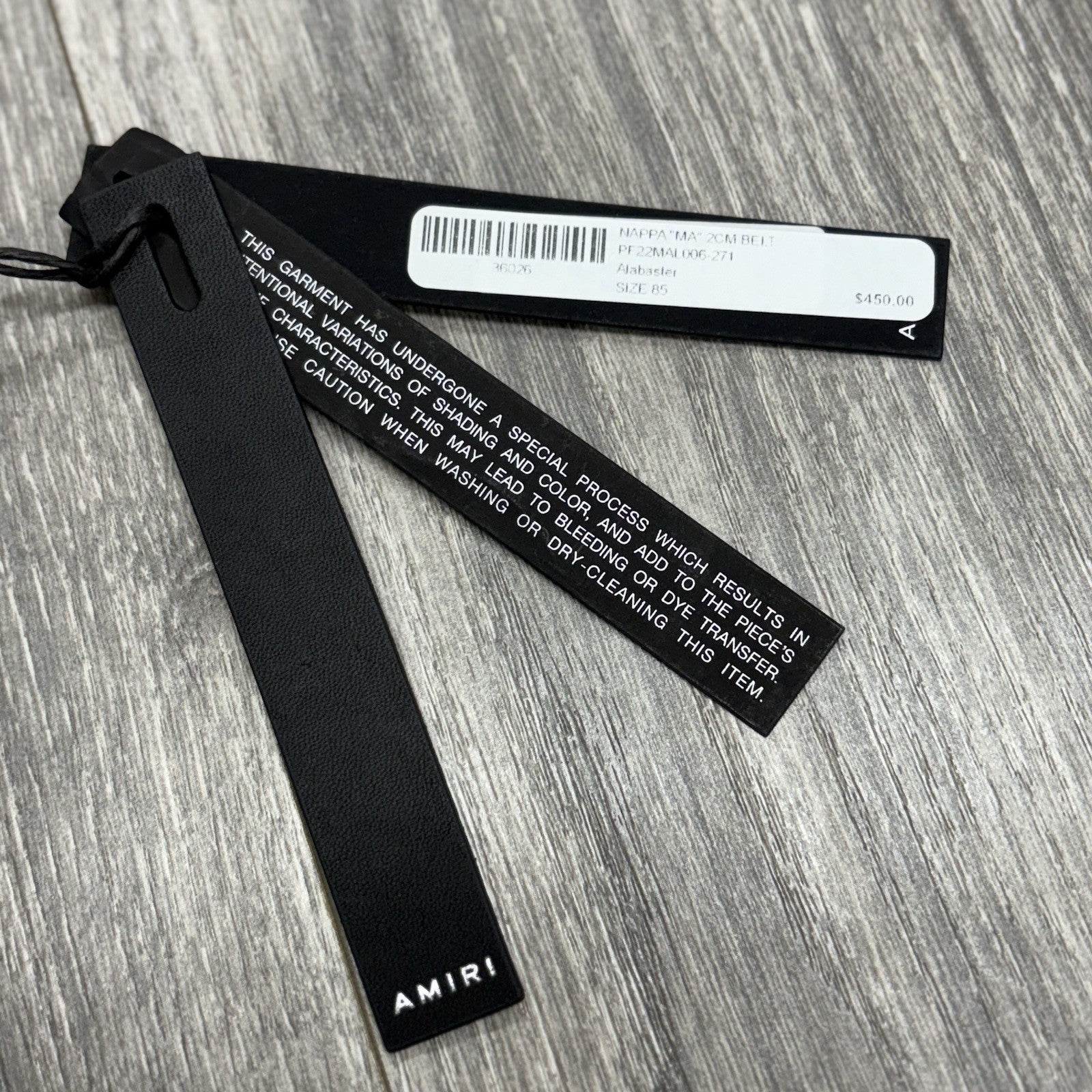 Amiri Nappa Belt ' Alabaster ' | BRAND NEW!