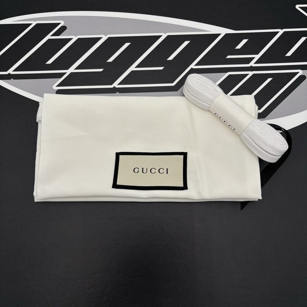 Size 7.5 G (8 US) - Gucci Ace Gucci Stripe ‘ White, Red ‘ | GREAT!