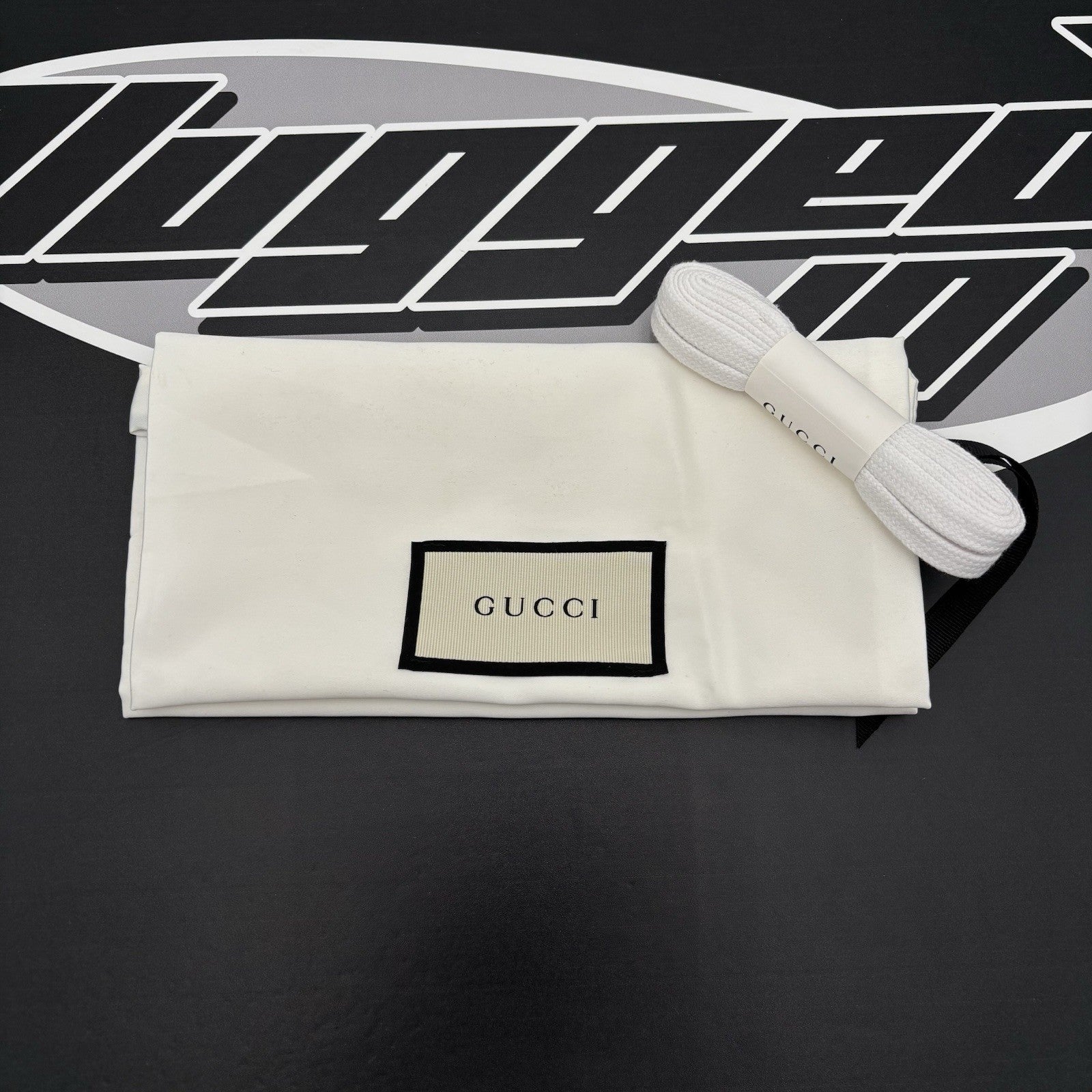 Size 7.5 G (8 US) - Gucci Ace Gucci Stripe ‘ White, Red ‘ | GREAT!