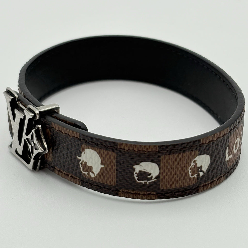 Louis Vuitton X Nigo Phriendship Flower Damier Reversible Bracelet ' Brown '