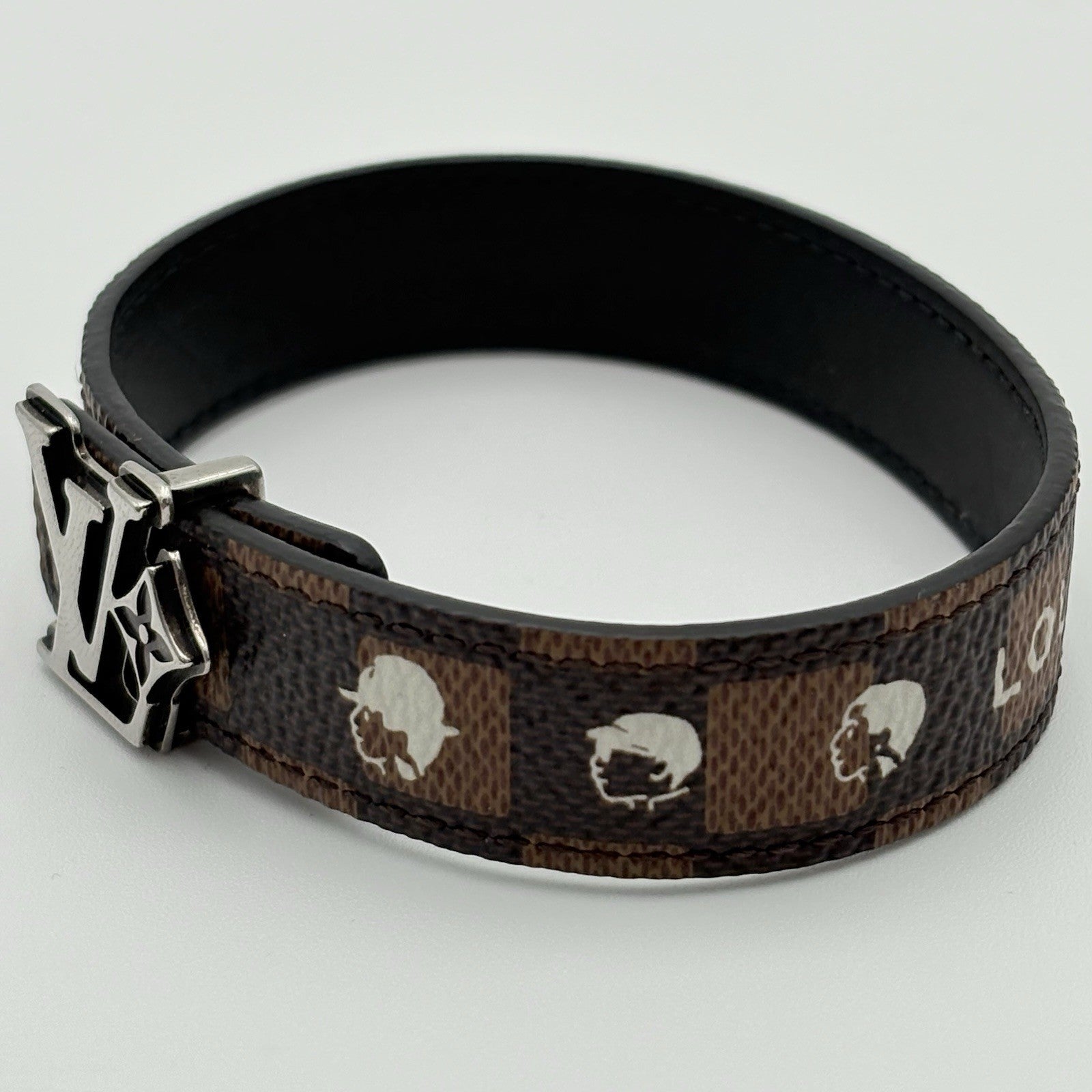 Louis Vuitton X Nigo Phriendship Flower Damier Reversible Bracelet ' Brown '