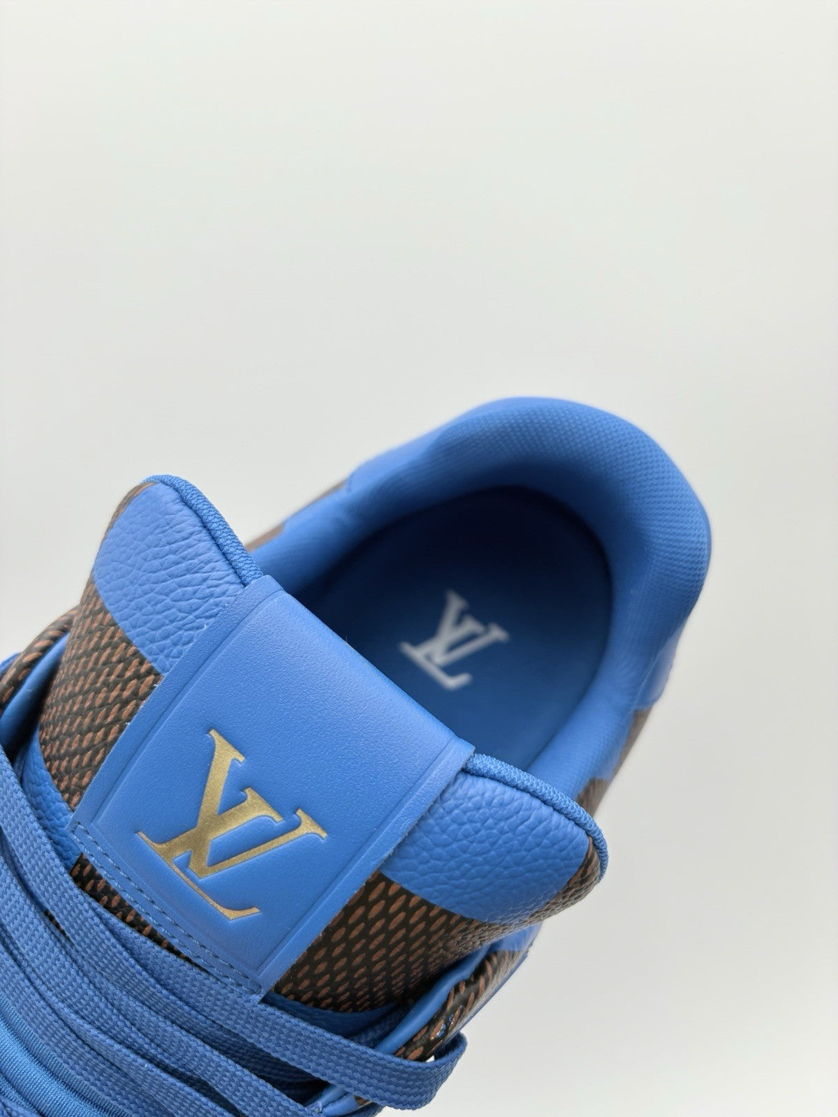 Size 9.5 LV (10.5-11 US) Louis Vuitton Trainer ' Blue Brown Checkered ' | NEW!