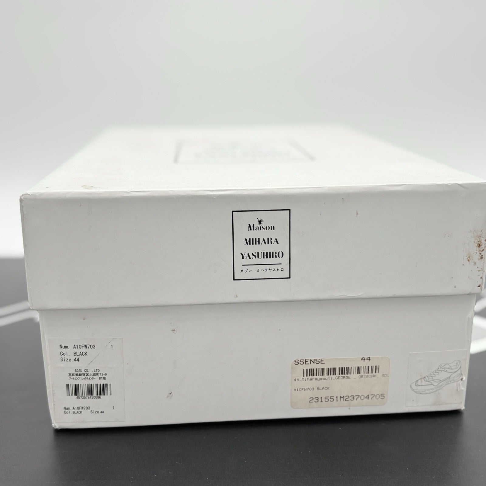 Size 44 (11 US) Maison Mihara Yasuhiro George ' Black Grey ' | GREAT CONDITION!