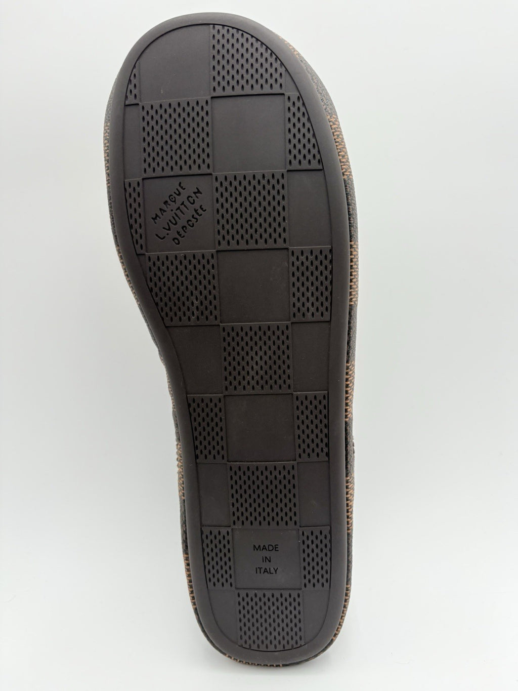 Size 11 LV (12-12.5 US) Louis Vuitton Palace Slipper Damier Pop ' Ebene ' | NEW!