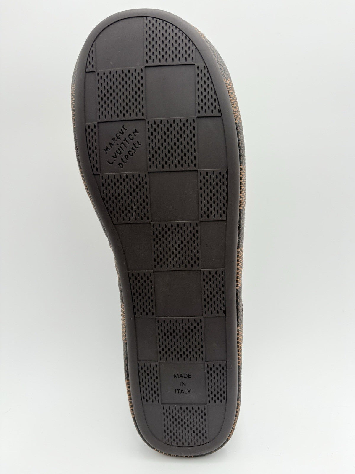 Size 11 LV (12-12.5 US) Louis Vuitton Palace Slipper Damier Pop ' Ebene ' | NEW!