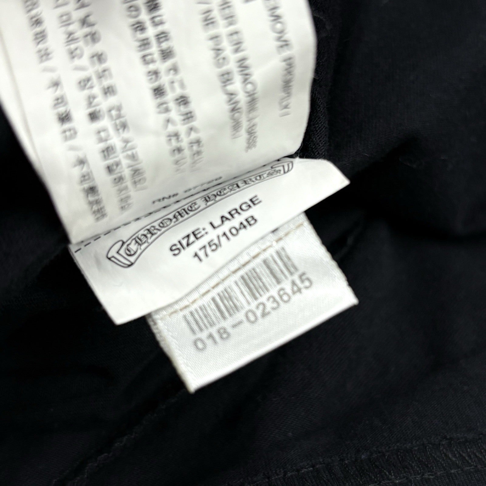 Size L - Chrome Hearts Fleur Scroll Logo T-Shirt ' Black ' | ONLY WORN ONCE!