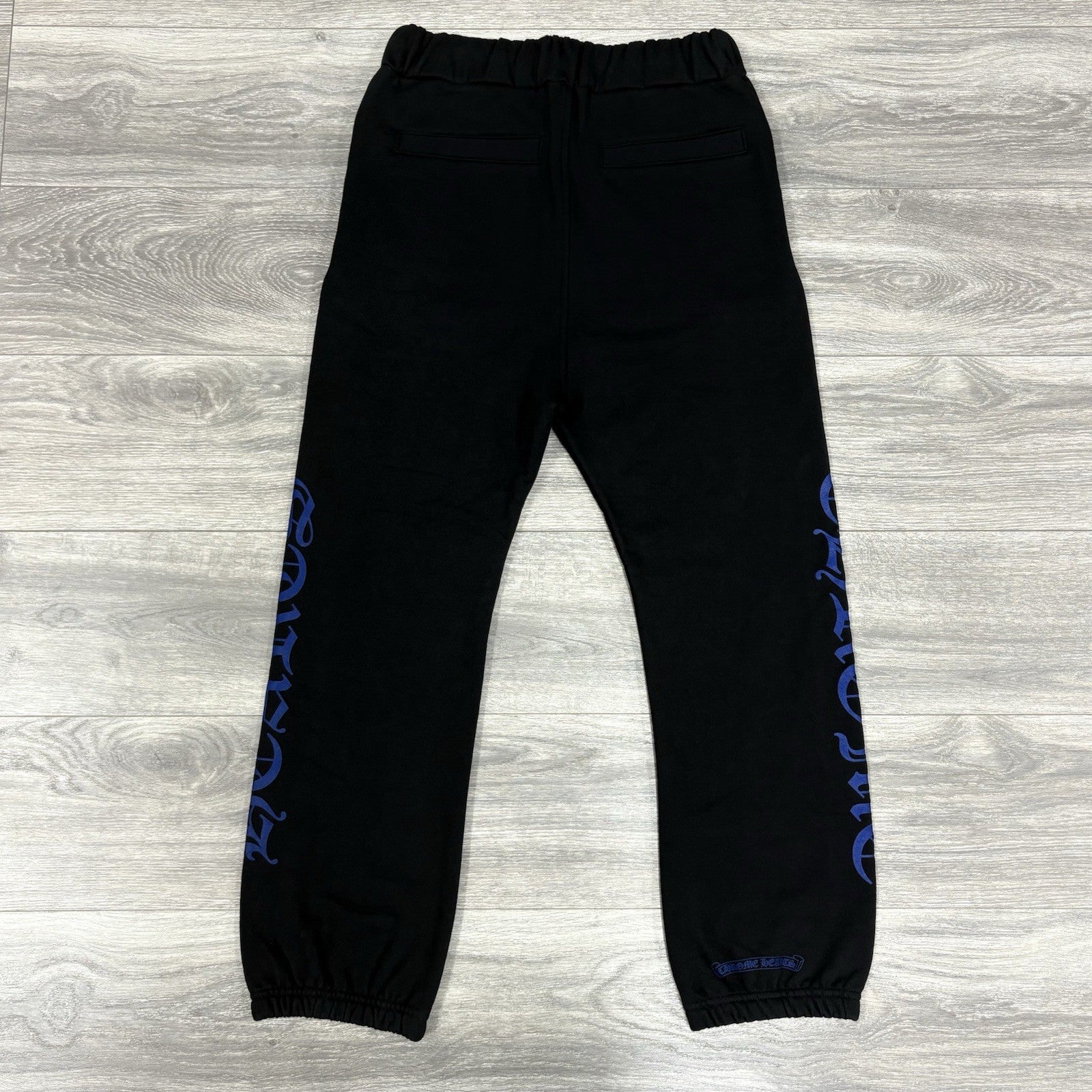 Size Small - Chrome Hearts Horseshoe Logo Sweatpants ' Blue Black ' | NEW!