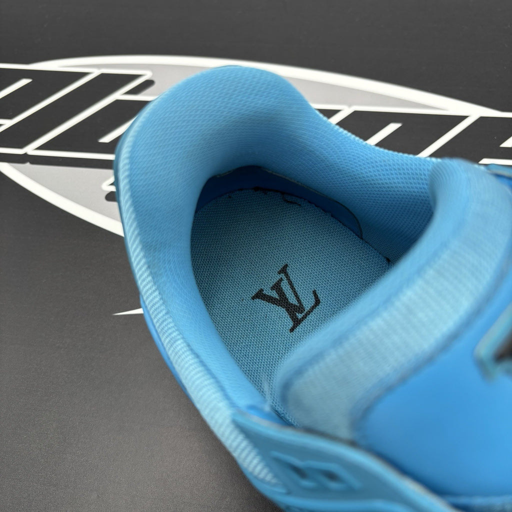 Size 7 LV (8-8.5 US) - Louis Vuitton Trainer ' Blue, Black ' | GOOD CONDITION!
