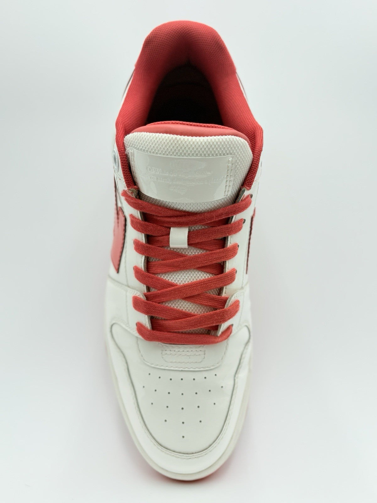Size 42 (9 US) Off White Out of Office Patent Leather ' White Red ' | GREAT COND