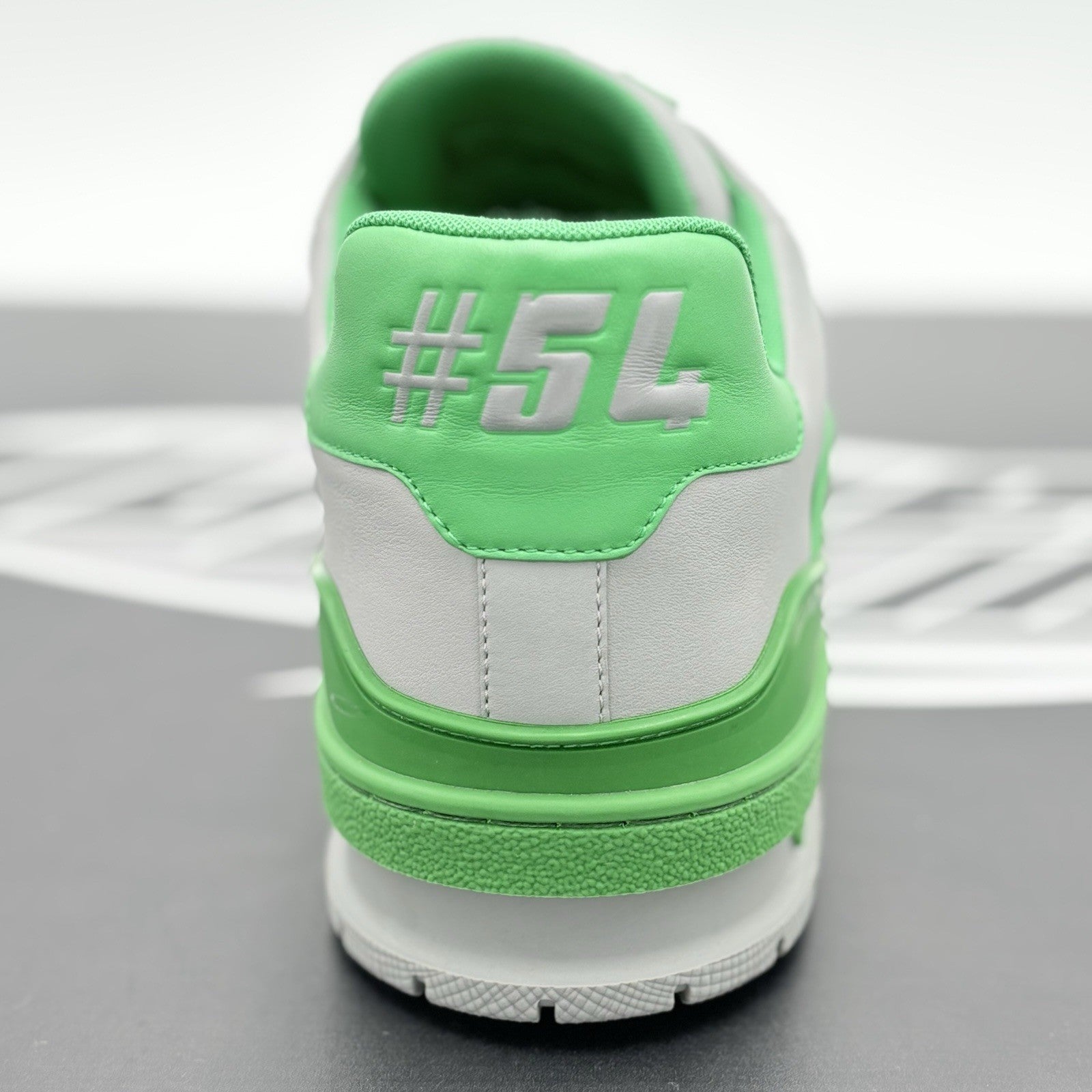 Size 8.5 LV (9.5-10 US) Louis Vuitton LV Trainer ' Green Grey ' | SUPER CLEAN!