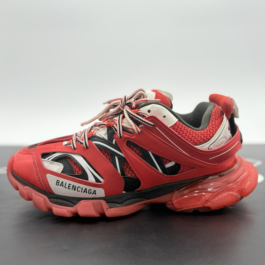 Size 42 (9 US) - Balenciaga Track Clear Sole ' Red ' | GOOD CONDITION!