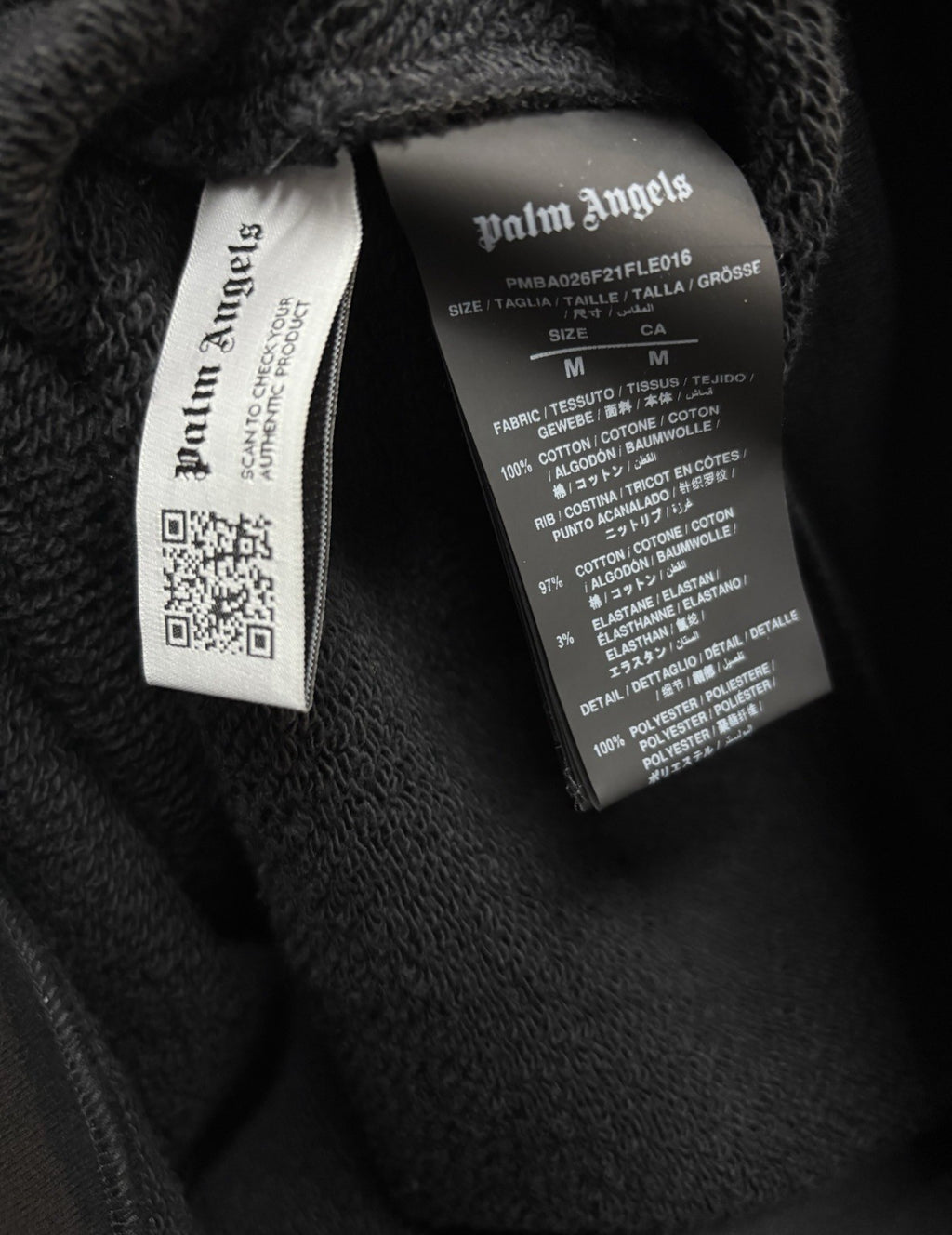 Size Medium - Palm Angels GD Curved Logo Crew Crewneck Sweater ' Black ' | NEW!