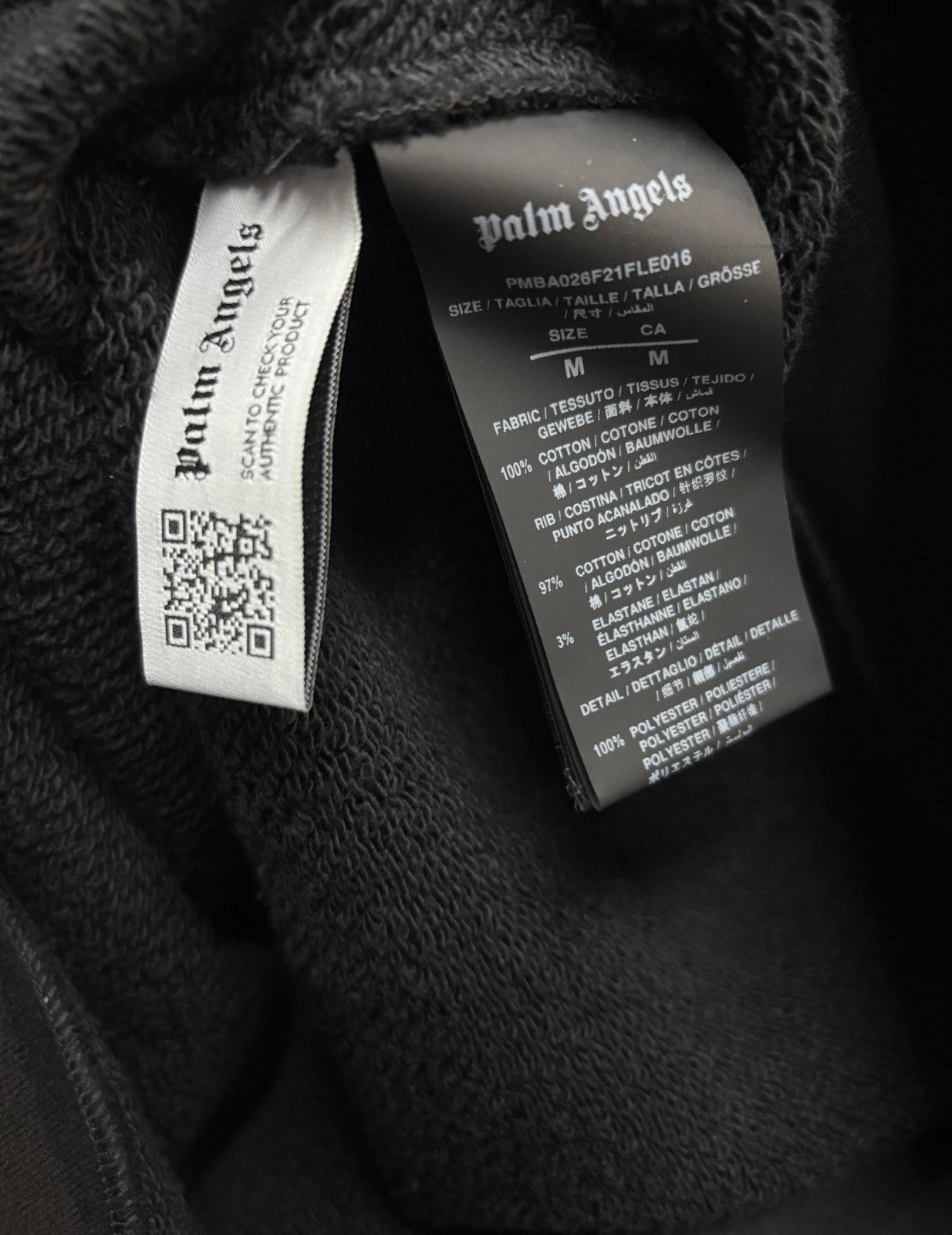 Size Medium - Palm Angels GD Curved Logo Crew Crewneck Sweater ' Black ' | NEW!