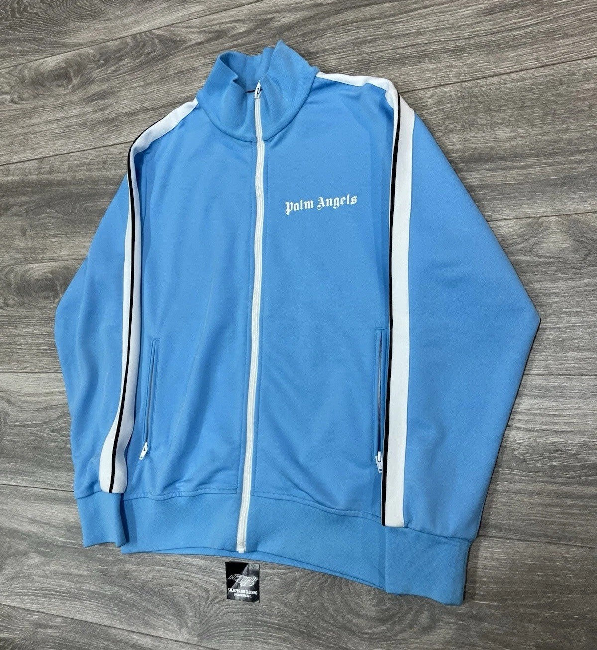 Size Large - Palm Angels Classic Track Jacket ' Light Blue ' | EXCELLENT COND!