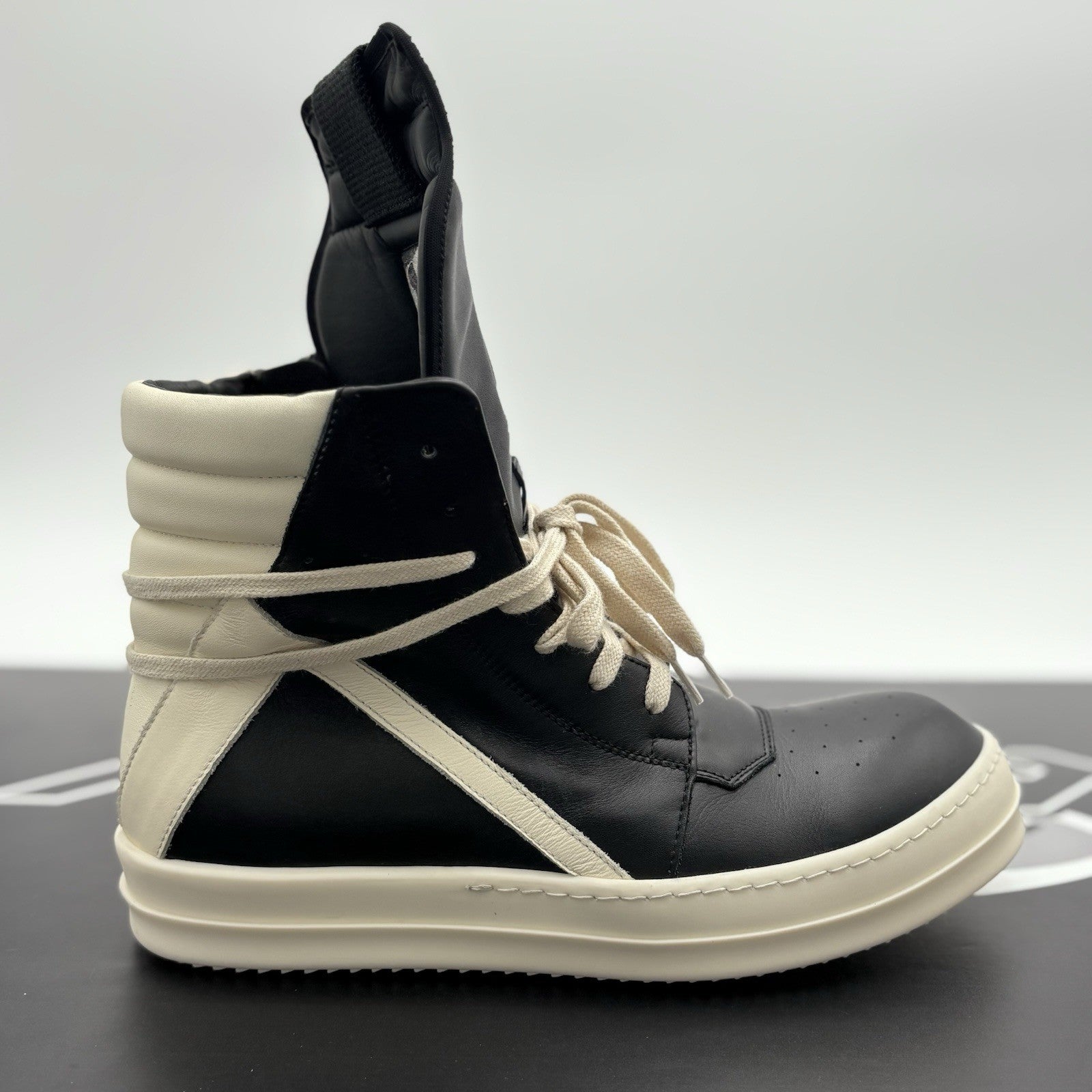 Size 41 (8 US) Rick Owens Geobasket Leather High Top | SUPER CLEAN!