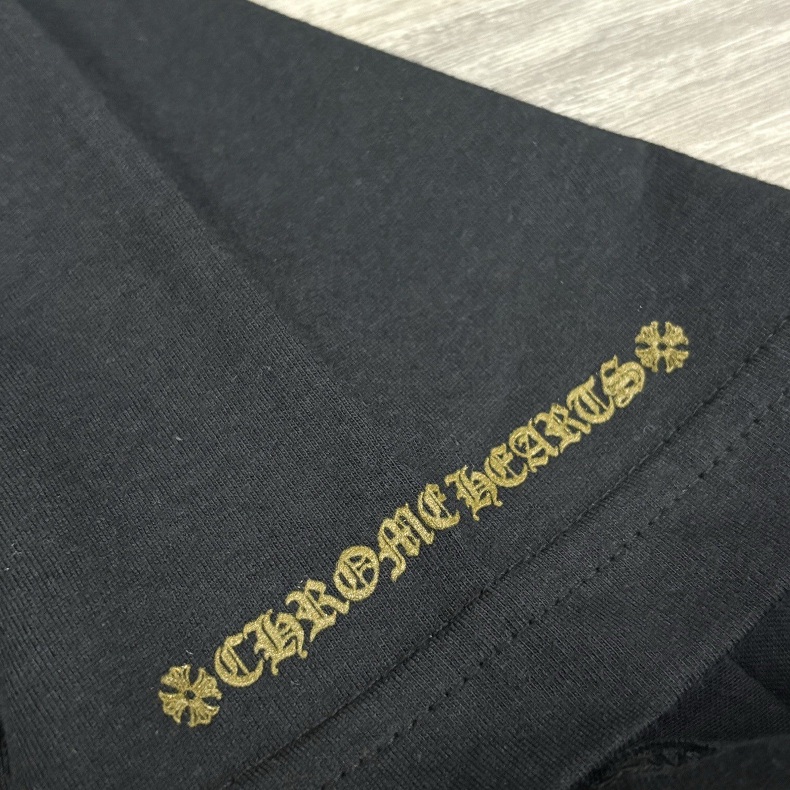 Size Large - Chrome Hearts Neck Logo T-Shirt ' Olive Collar ' | BRAND NEW!
