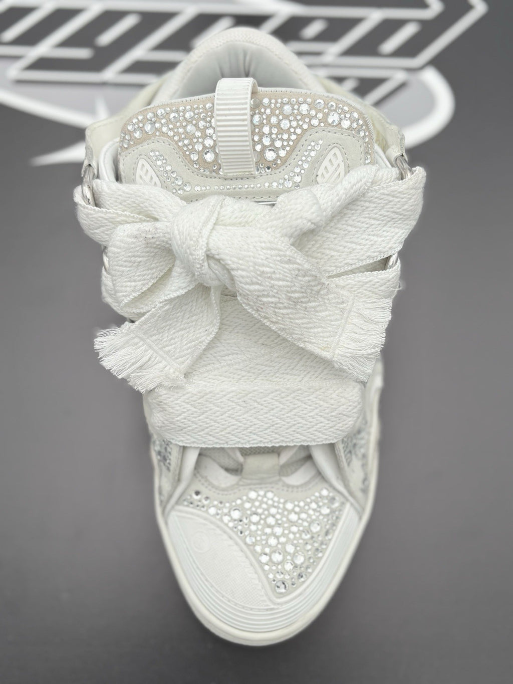 Size 44 (11 US) - Lanvin Curb Rhinestone ' White ' | GREAT CONDITION!