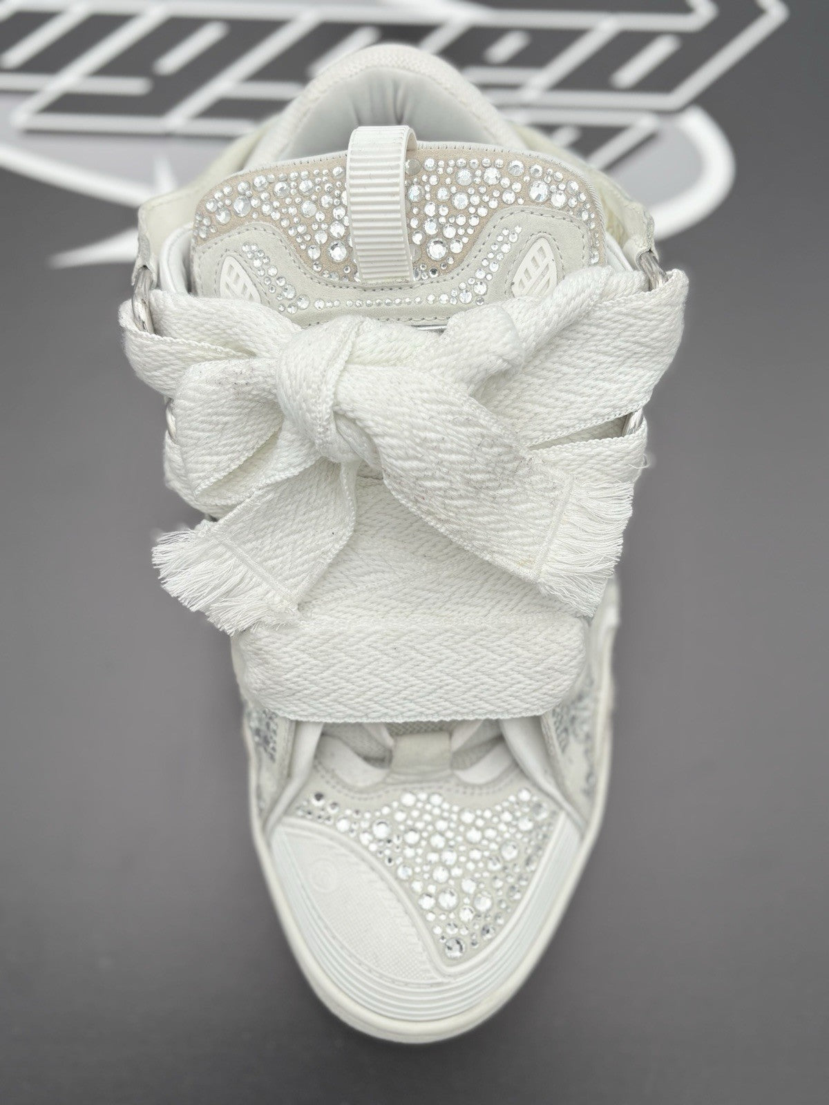 Size 44 (11 US) - Lanvin Curb Rhinestone ' White ' | GREAT CONDITION!