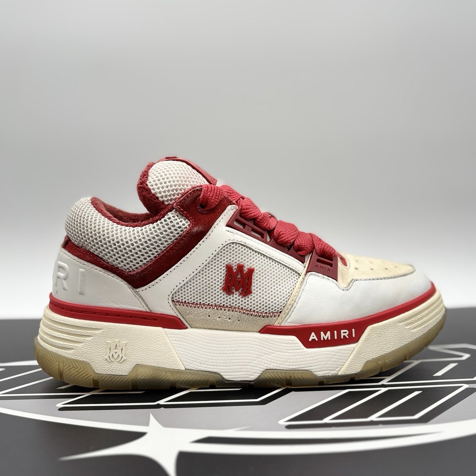 Size 42 (9 US) Amiri MA-1 ' White, Red ' | GOOD CONDITION!
