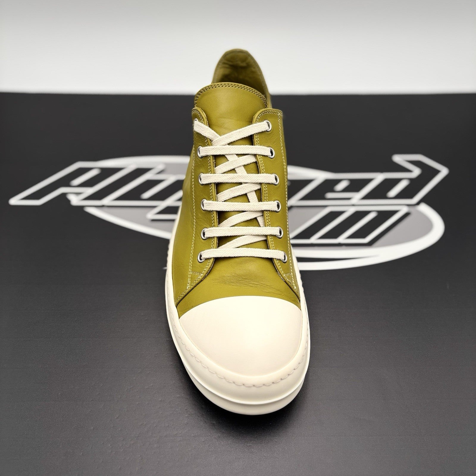 Size 44 (11 US) Rick Owens Low Leather  ' Acid Milk ' | GREAT CONDITION!