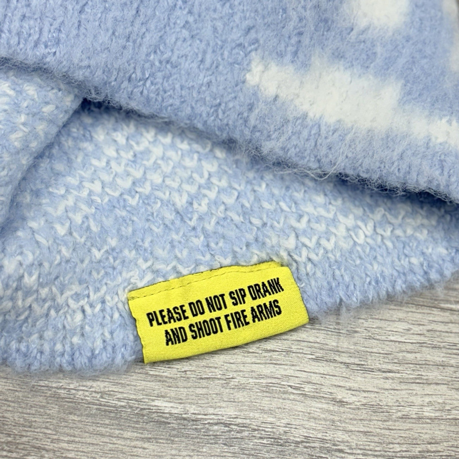 Thats An Awful Lot Of Cough Syrup Mohair Beanie ' Light Blue ' | NEW!