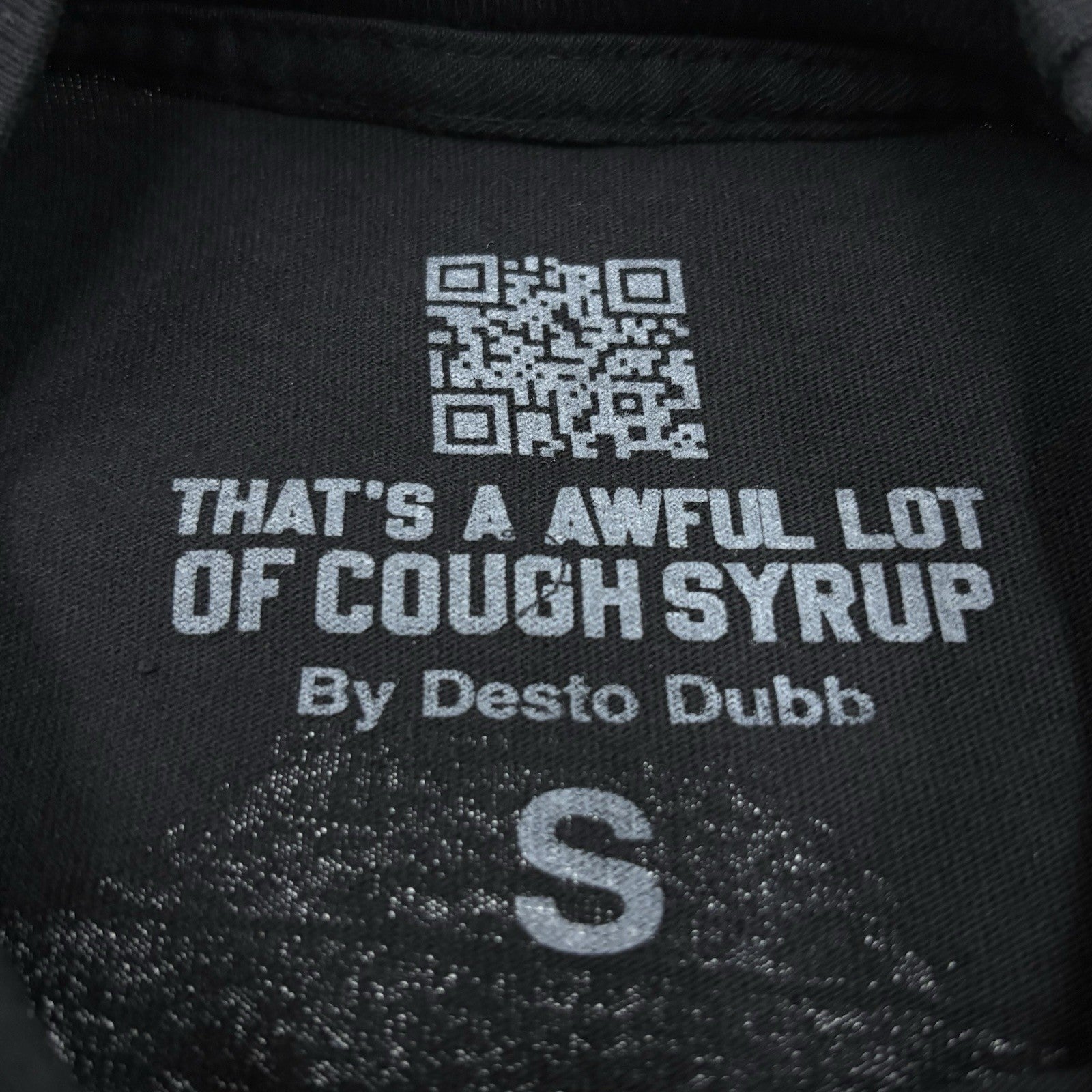 Size S - That’s A Awful Lot Of Cough Syrup X Persona T-Shirt ' Black ' | NEW!