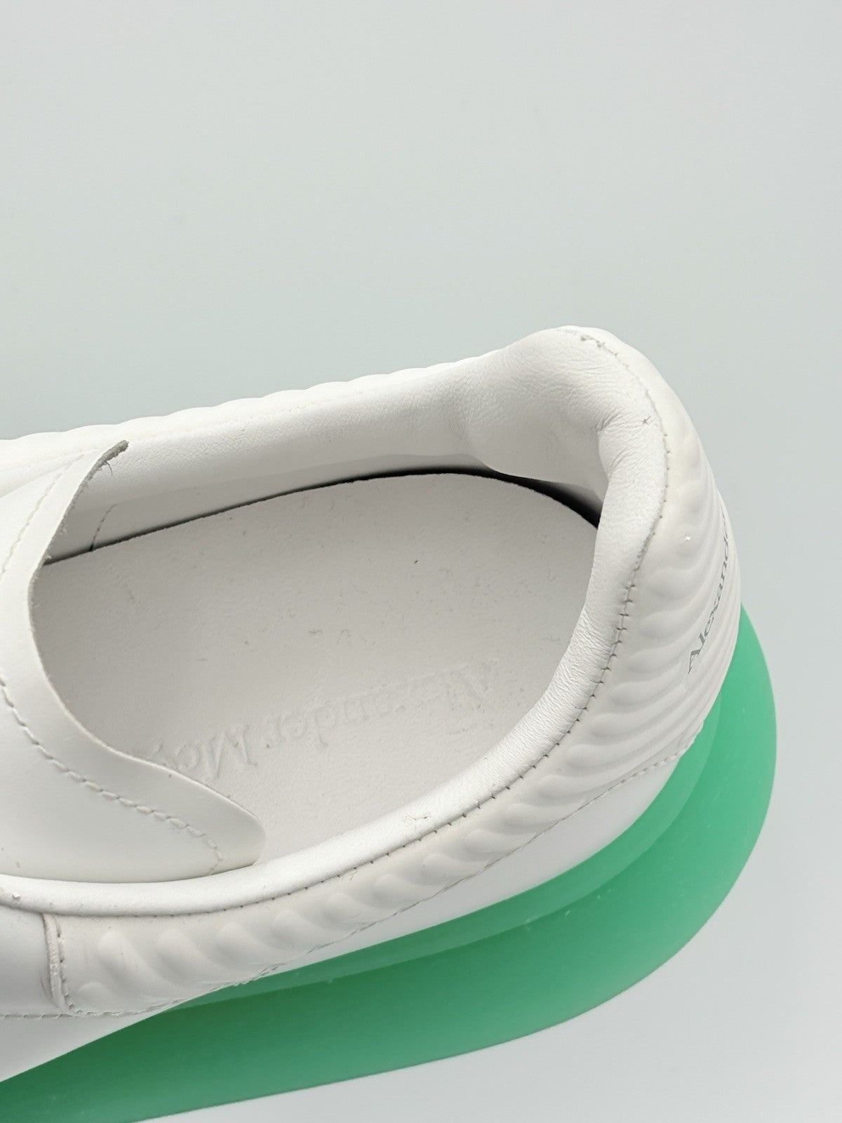 Size 41 (8 US) Alexander McQueen Oversized ' White Green Sole ' | SUPER CLEAN!