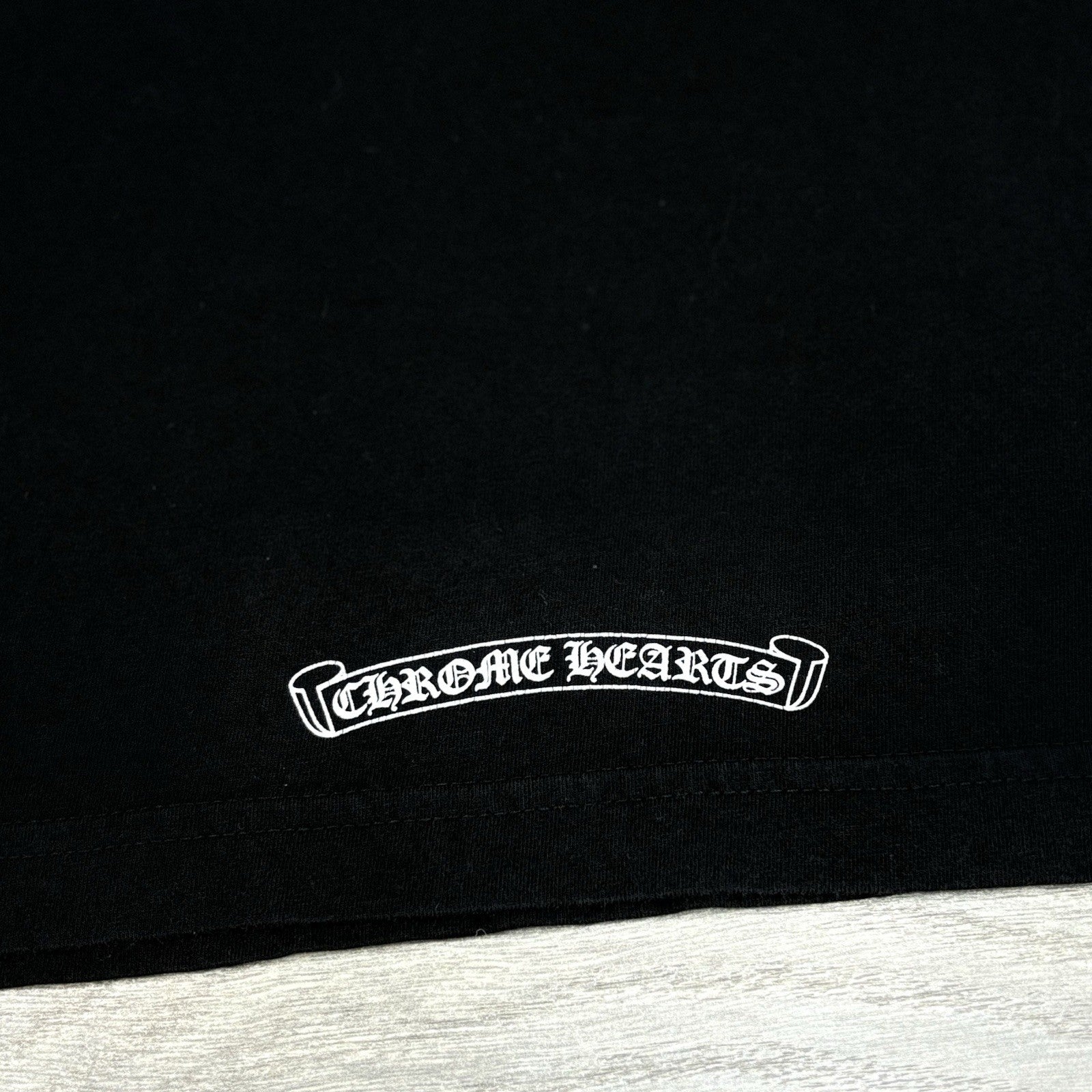 Size XL - Chrome Hearts Scroll Logo T- Shirt ' Black ' | EXCELLENT!
