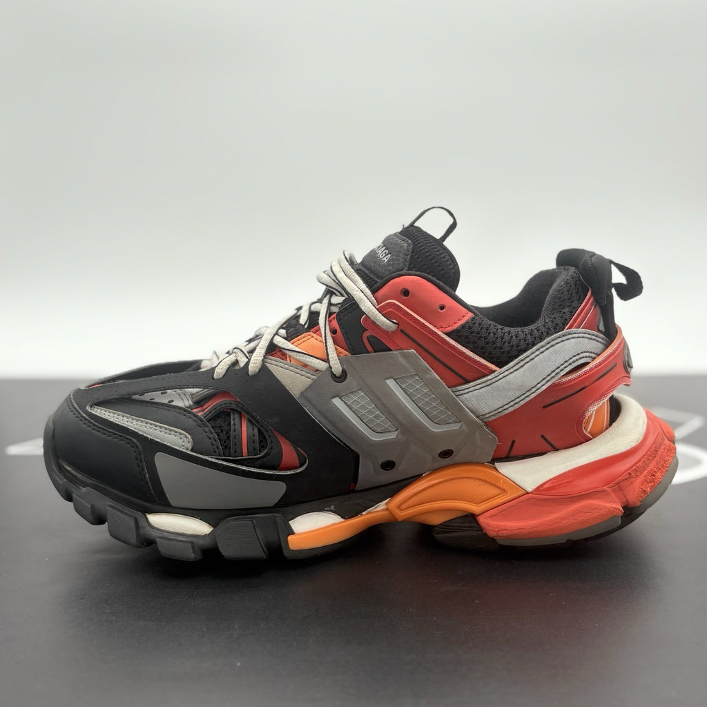 Size 41 (8 US) - Balenciaga Track Sneaker ' Orange Red Black ' | GOOD CONDITION!