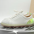 Size 42 (9 US) - Christian Louboutin Spikes ' White Iridescent ' | SUPER CLEAN!