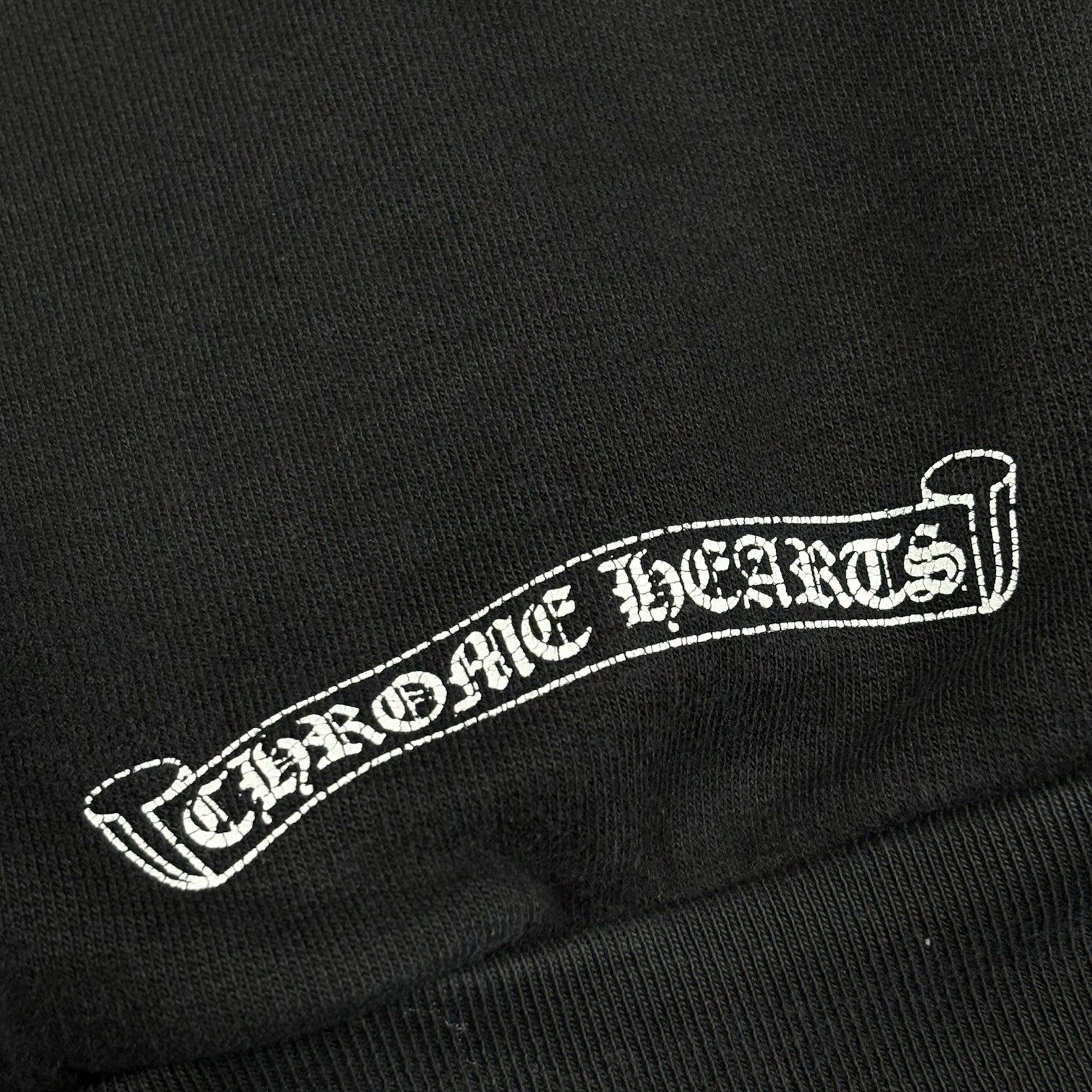Size S - Chrome Hearts T Logo FU Shoulder Hoodie ' Black '