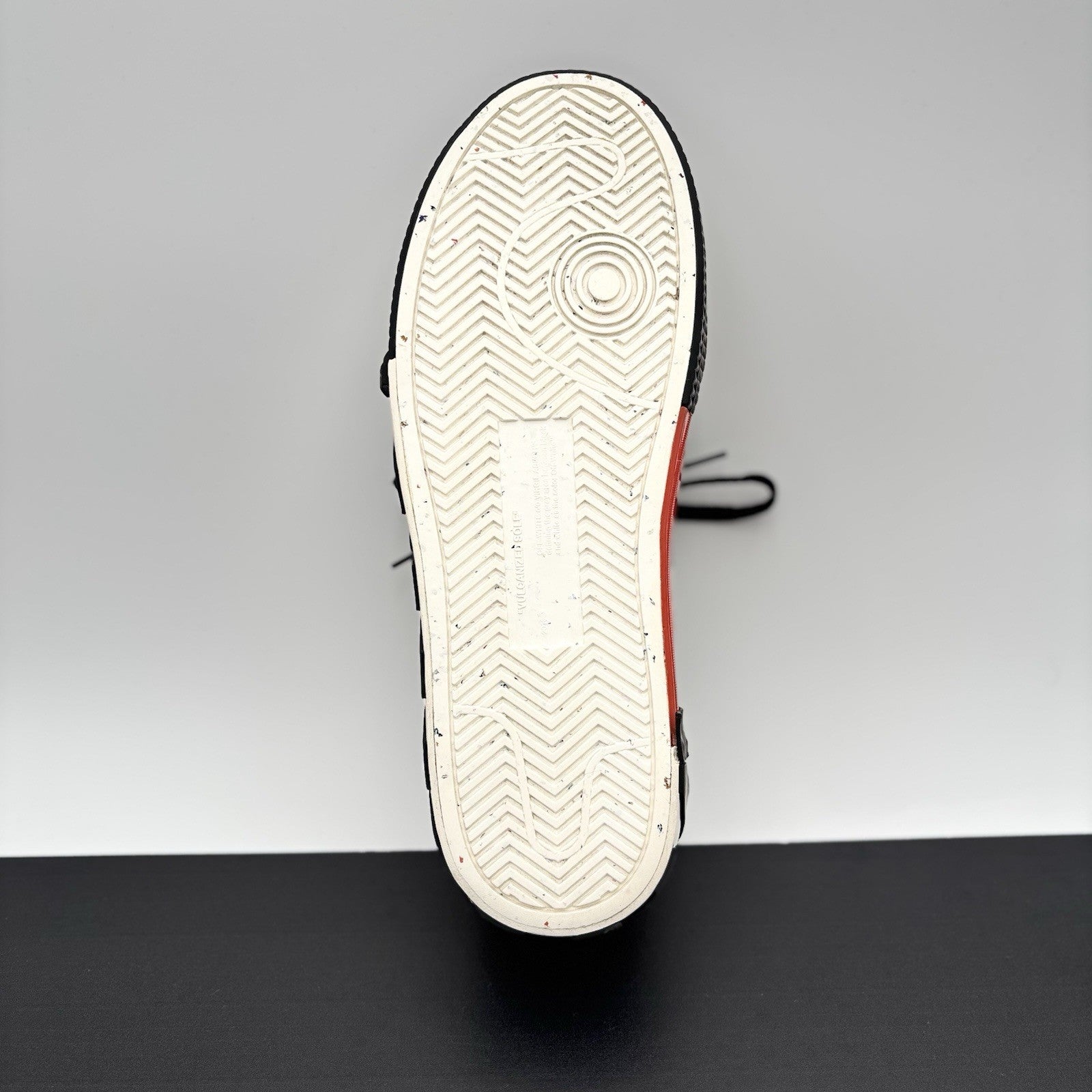 Size 41 (8 US) Off-White Vulc Sneaker ' Canvas White, Black ' | GOOD CONDITION!