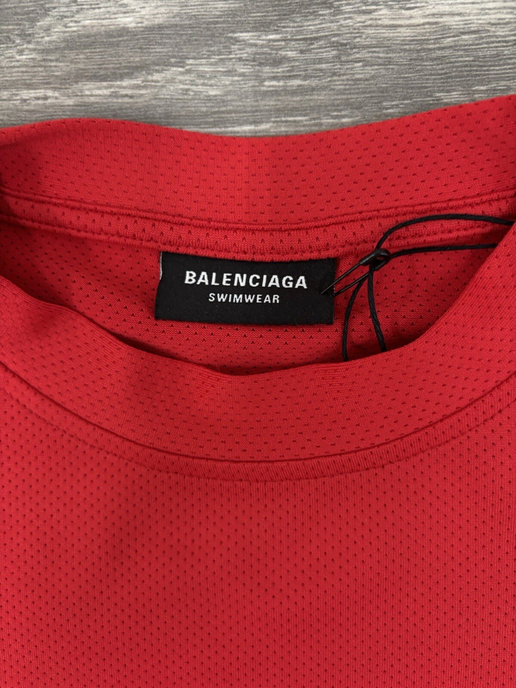 Size S - Balenciaga Oversized Swimwear Tee Red | BRAND NEW